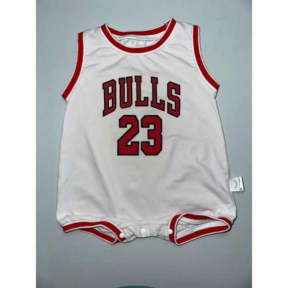Micheal Jordan 23 Chicago Bulls Baby Toddler Jersey Romper, 6-9 months - Picture 2 of 13